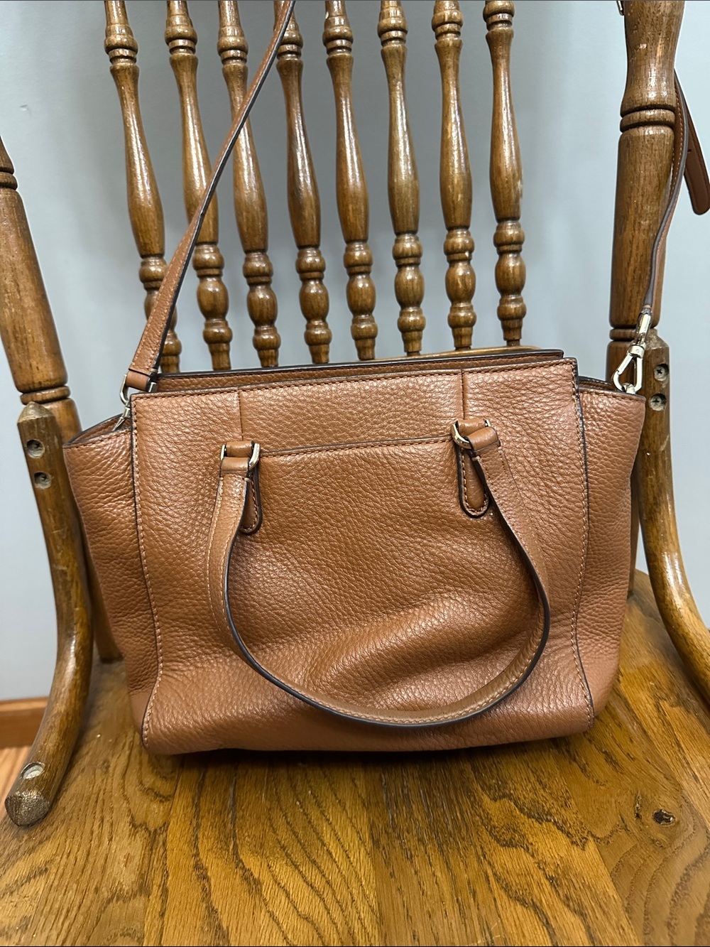 kate spade Brown Pebbled Leather Shoulder Bag - Picture 2 of 5